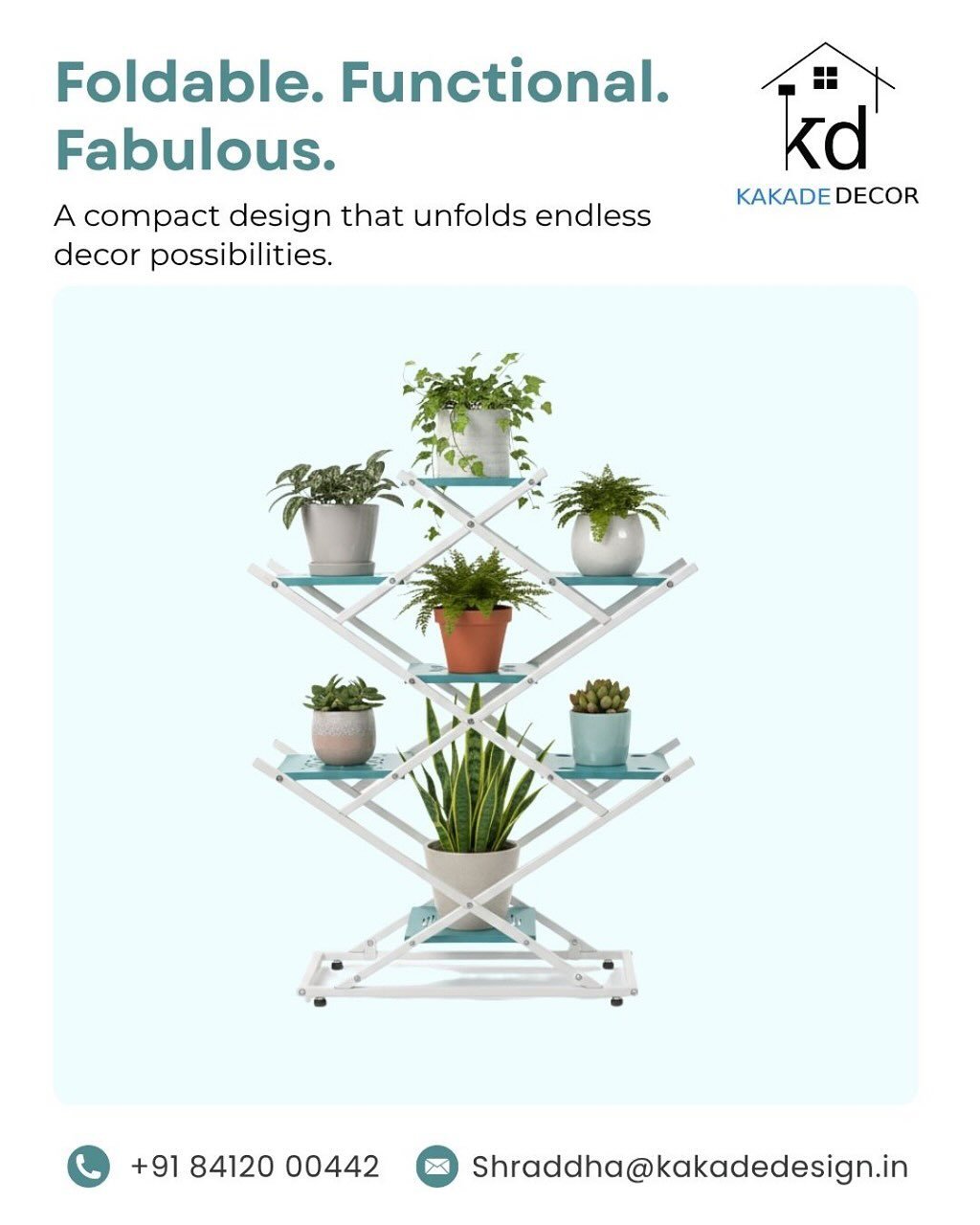 Designer Planter Stand 7 Pot - Image 3