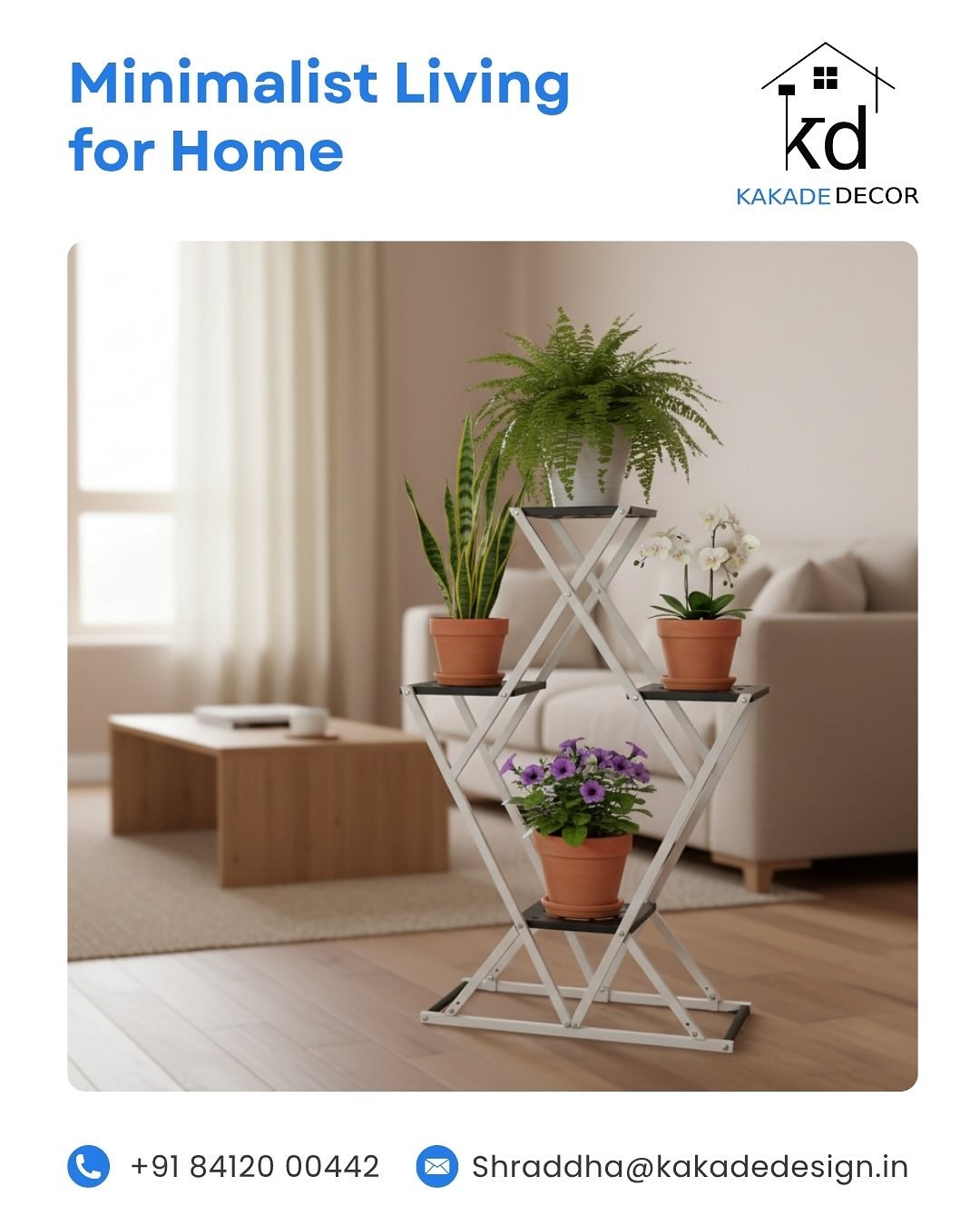 Designer Planter Stand 4 Pot - Image 5