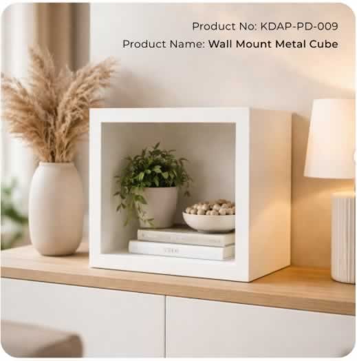 Wall Mount Metal Cube